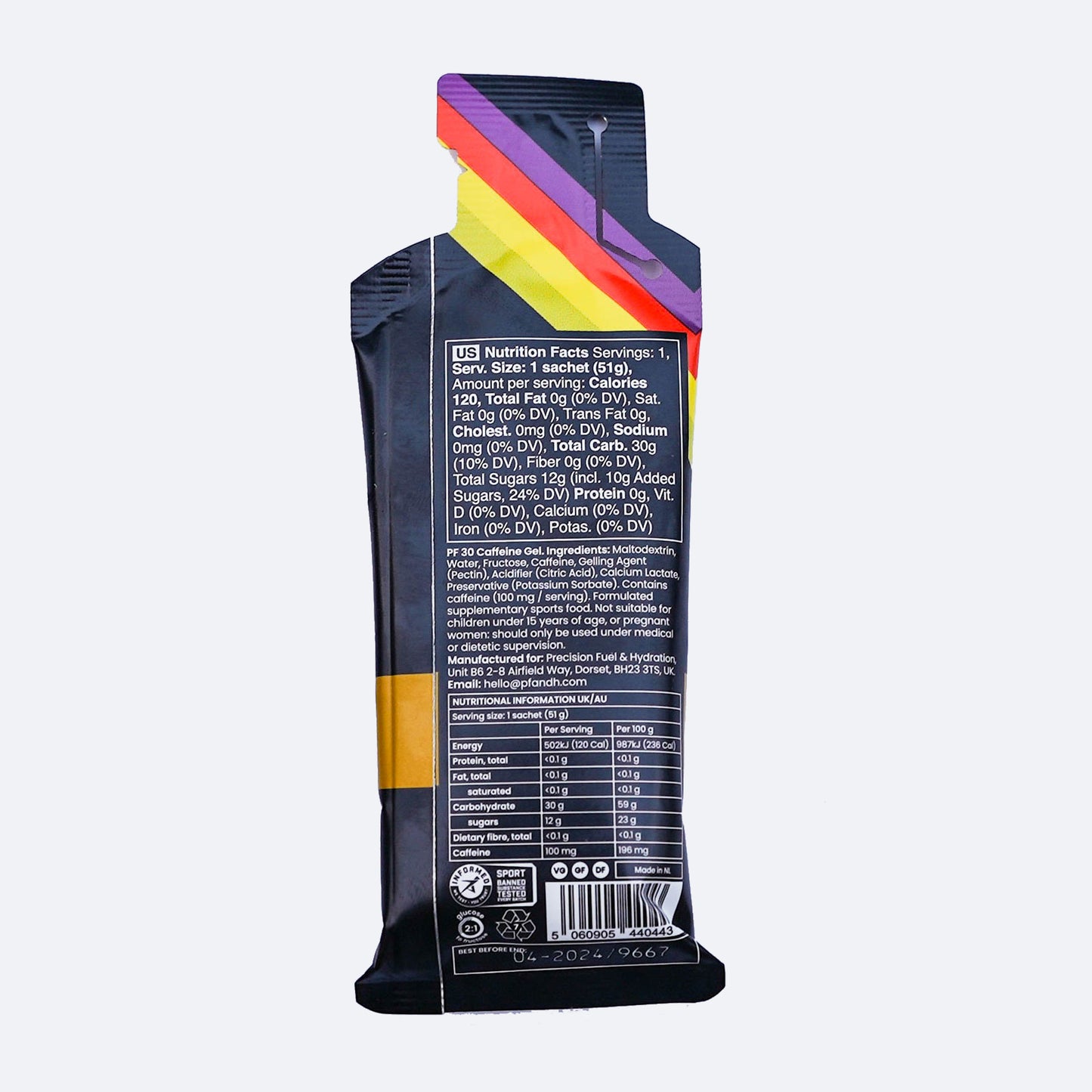 PF 30 Caffeine Gel